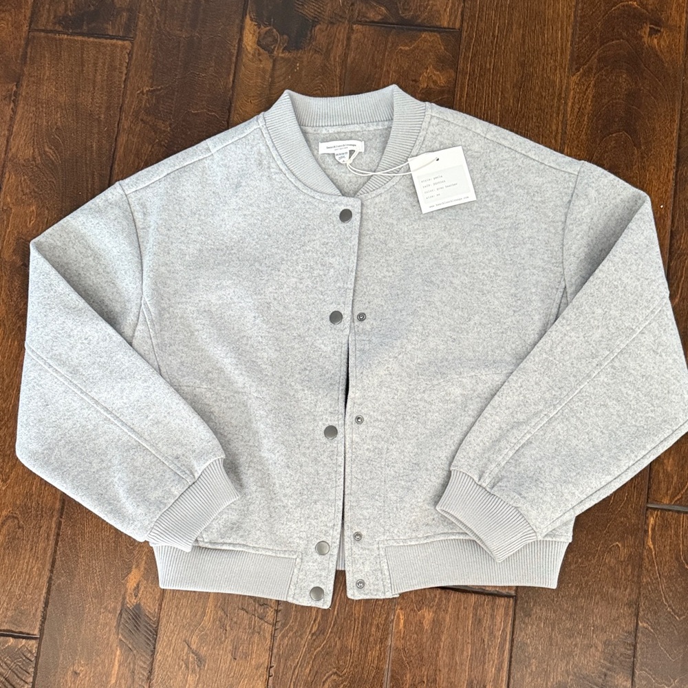 Gray Bomber Jacket XS